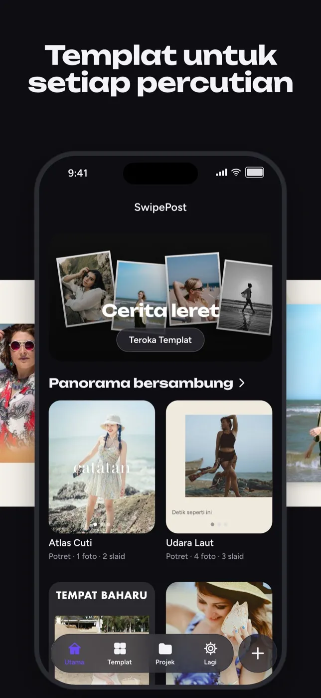 Templat untuk setiap perjalanan